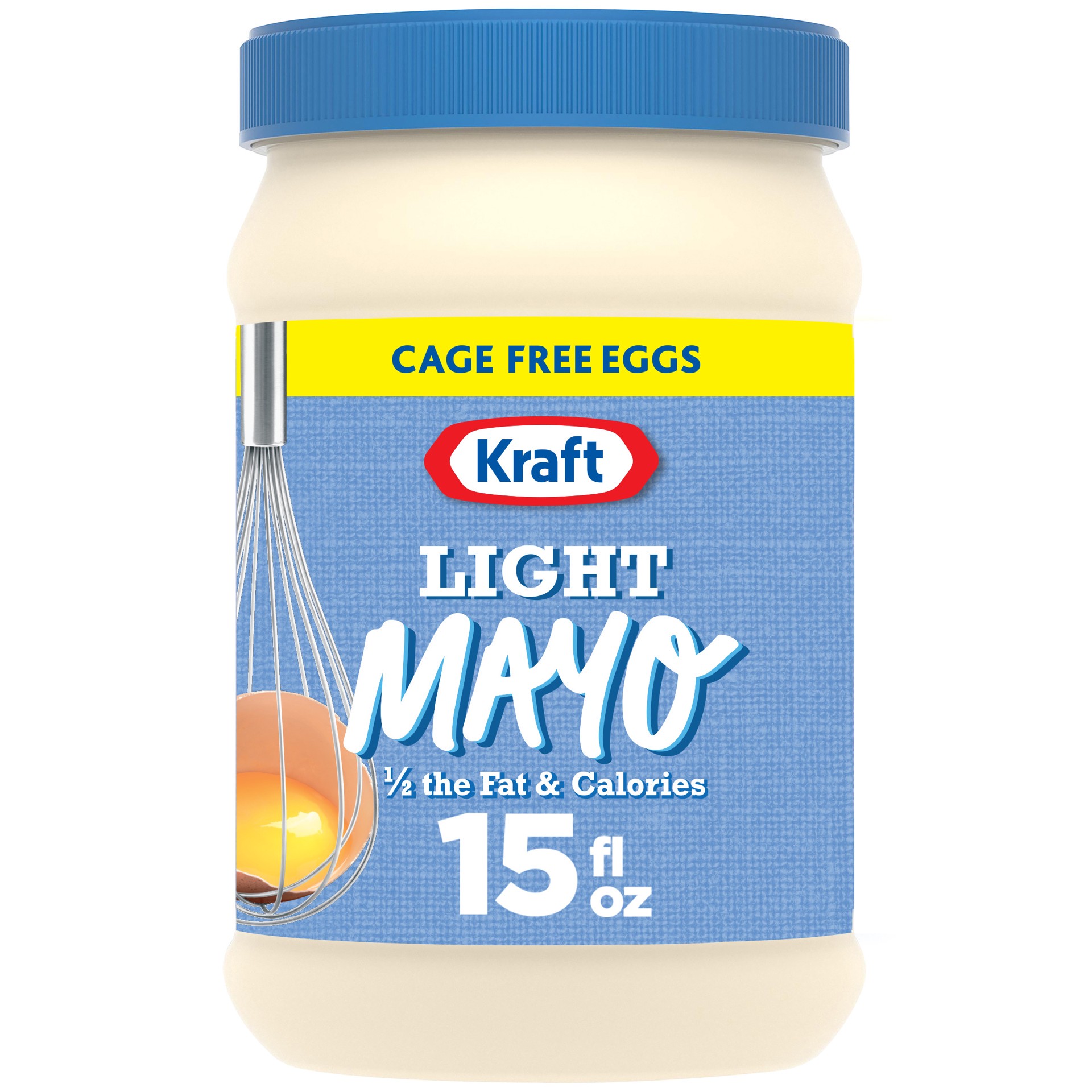 slide 1 of 4, Kraft Light Mayo with 1/2 the Fat & Calories of Regular Mayonnaise, 15 fl oz Jar, 15 fl oz