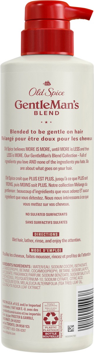 slide 2 of 3, Old Spice Gentleman’s Blend with Tea Tree & Neem Oil, 2in1 Scalp Refresh Shampoo and Conditioner, 14.8 fl oz 440mL, 14.80 fl oz