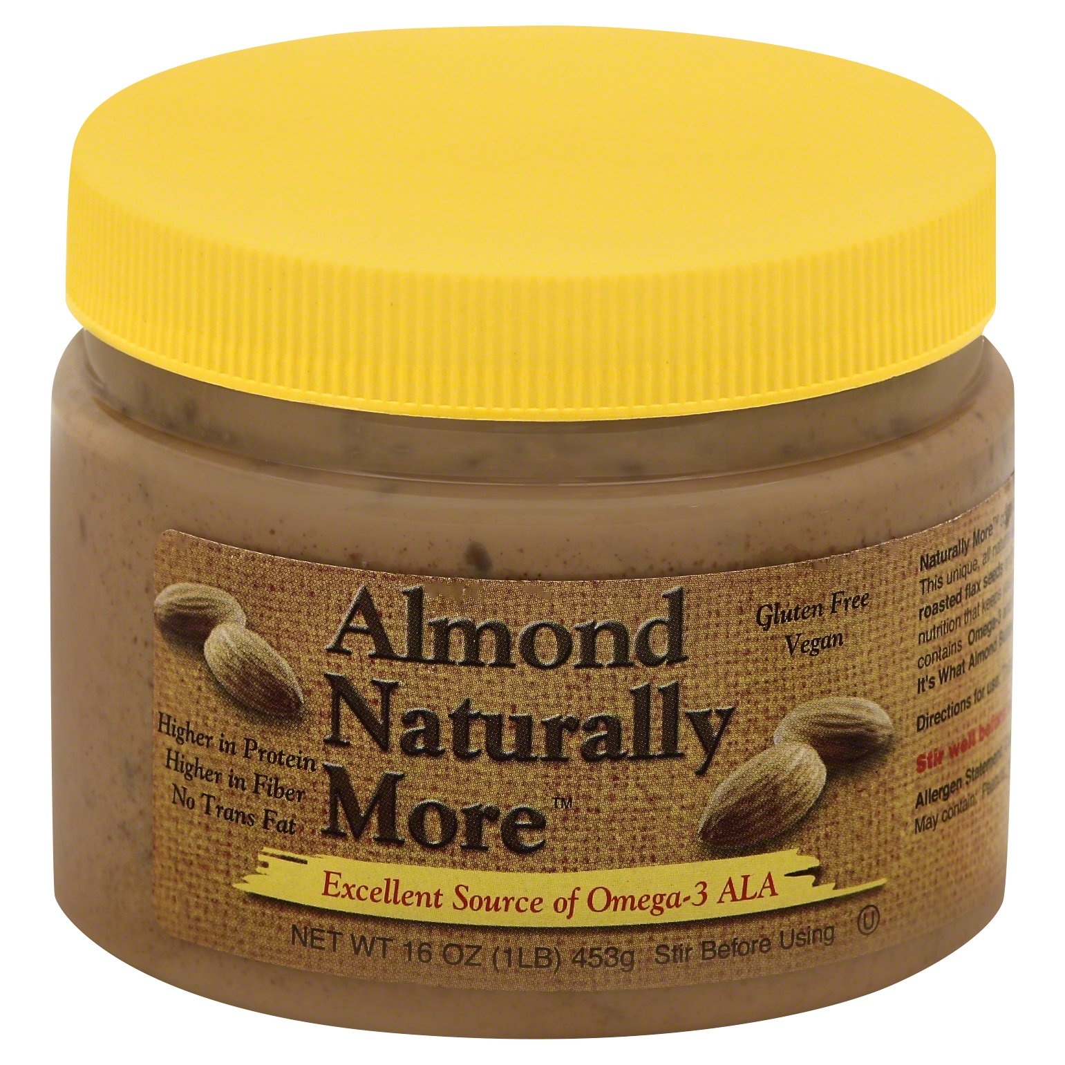 slide 1 of 2, Naturally More Almond Butter 16 oz, 16 oz