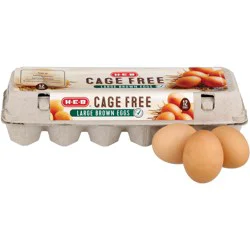 H-E-B Cage Free Large Brown Eggs