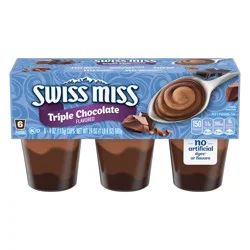Swiss Miss Triple Chocolate Pudding, 4 oz., 6-Count
