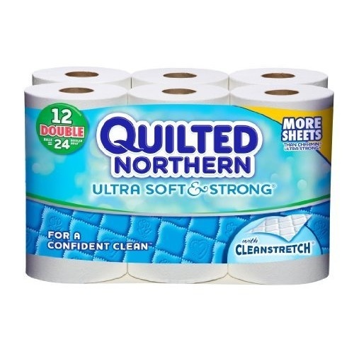 slide 1 of 1, Quilted Northern Ultra Soft and Strong Double Rolls Bath Tissues, 12 ct