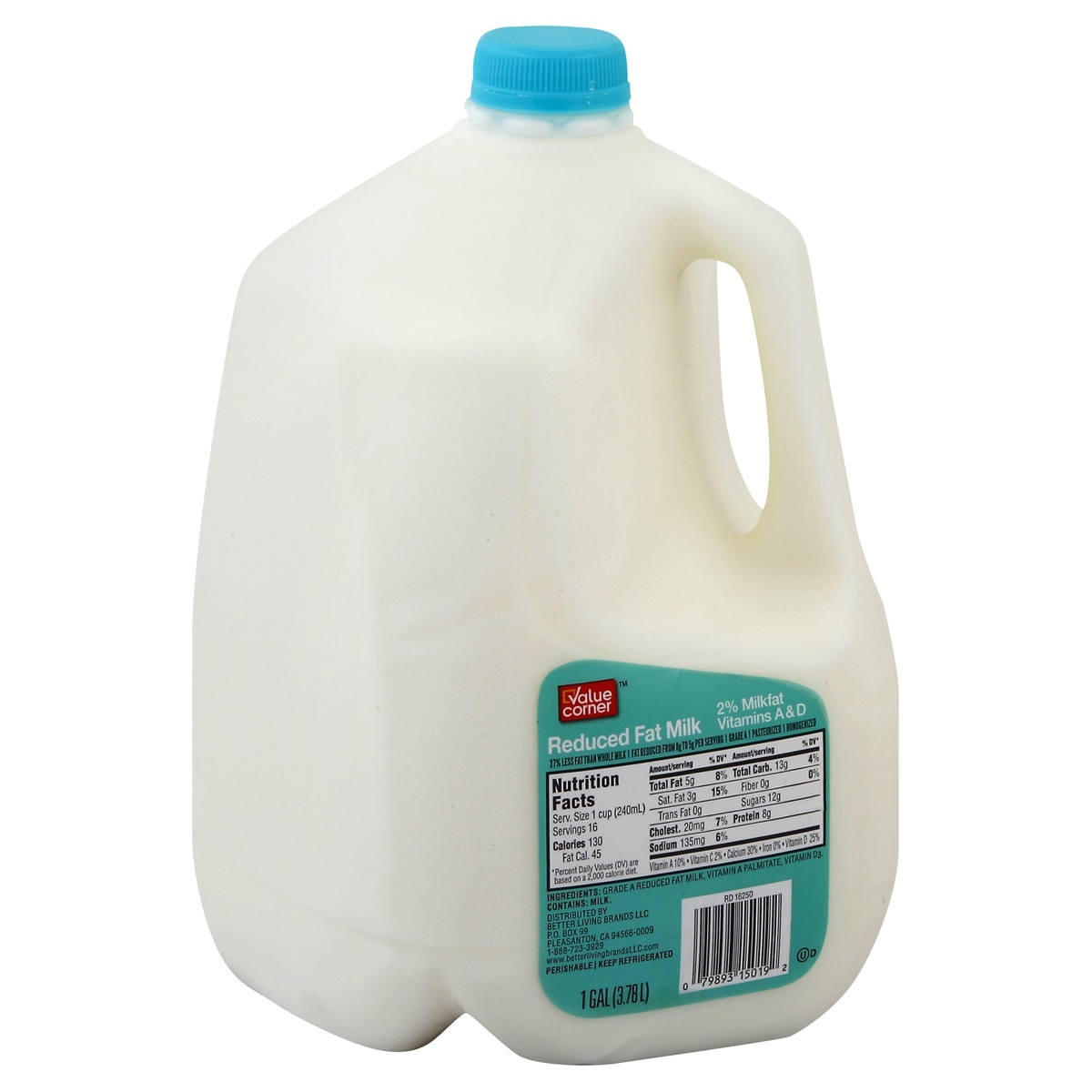 slide 1 of 4, Pantry Essentials Milk Reduced Fat 2%, 1 gal