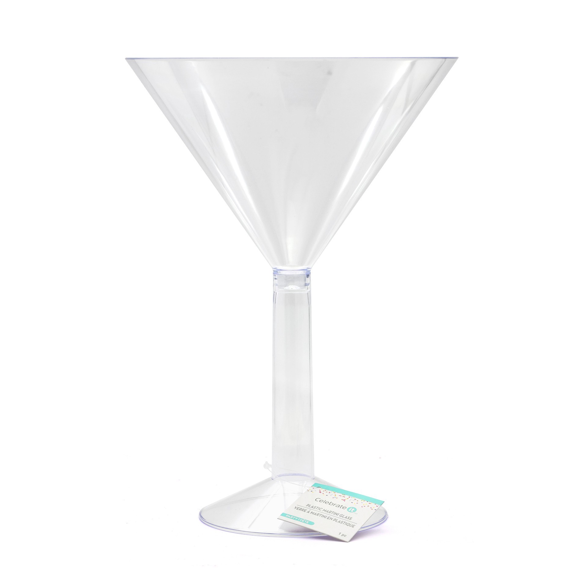slide 3 of 3, 10.5" Plastic Martini Glass By Celebrate It, 10.5 in