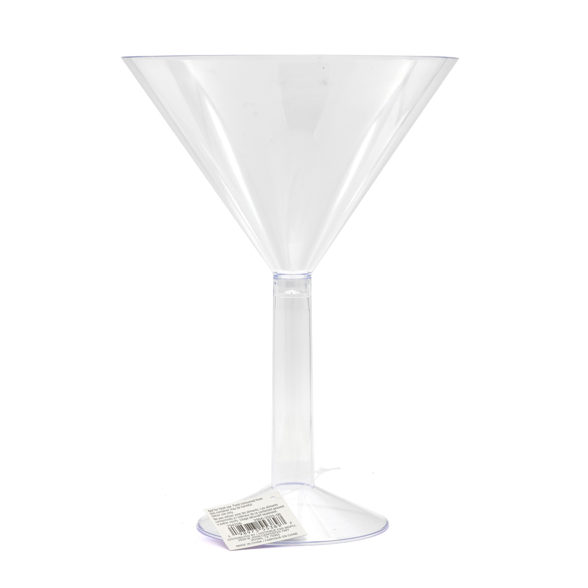 slide 2 of 3, 10.5" Plastic Martini Glass By Celebrate It, 10.5 in