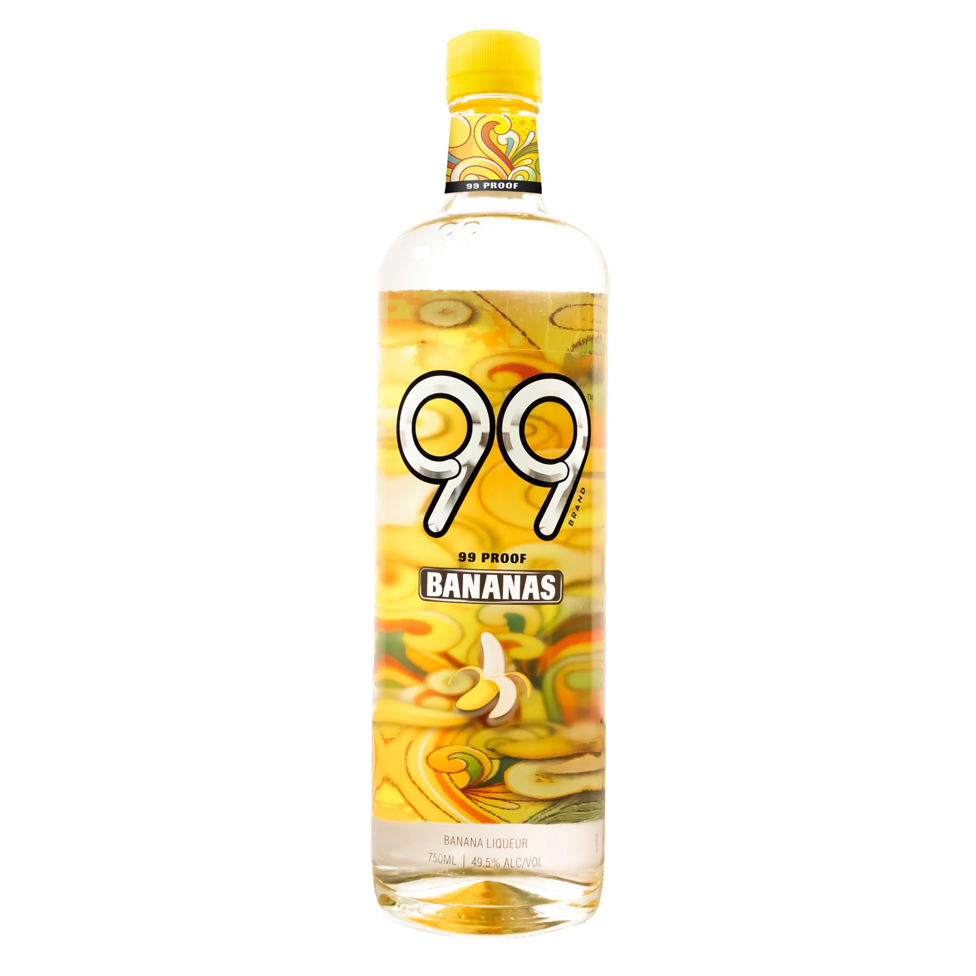 slide 1 of 2, 99 Brand Bananas Liqueur, 750 ml, 49.5% ABV, 750 ml