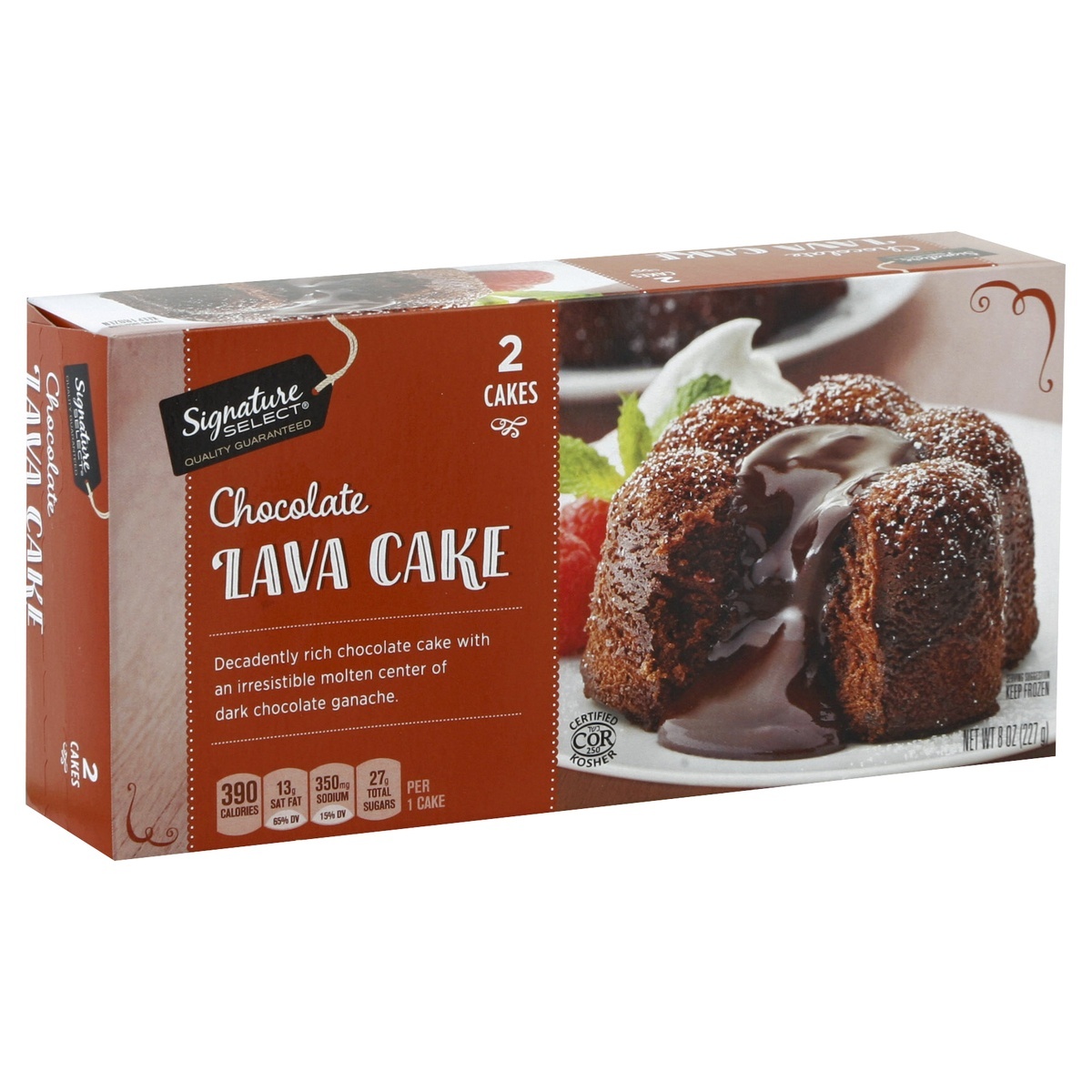 slide 1 of 4, Signature Select Lava Cake 2 ea, 2 ct; 4 oz