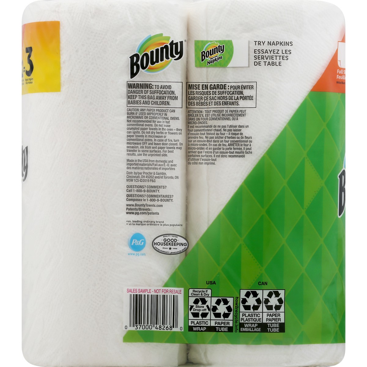 slide 7 of 11, Bounty Paper Towels 2 ea, 2 ct