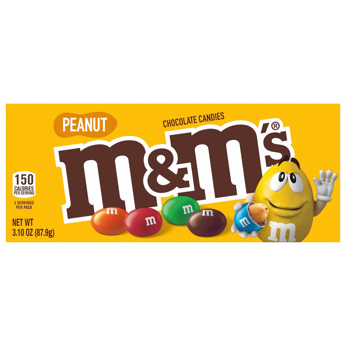 slide 1 of 1, M&M's Peanut Milk Chocolate Candies, 