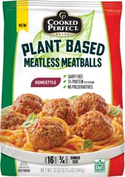 Cooked Perfect Home Market Foods Plant Based Meatless Meatballs
