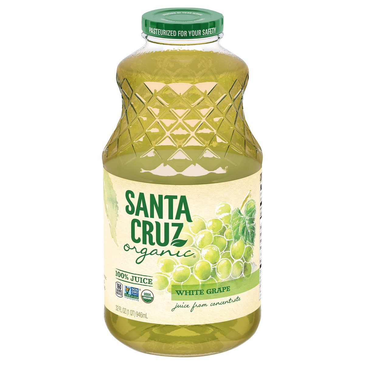 slide 1 of 1, Santa Cruz Organic White Grape Juice- 32 fl oz, 32 fl oz