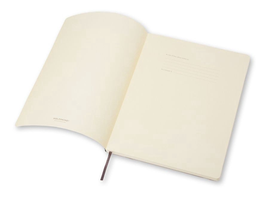 slide 2 of 6, Moleskine Classic Soft Cover Notebook, Square Ruled, Black, 96 ct; 7 1/2 in x 10 in