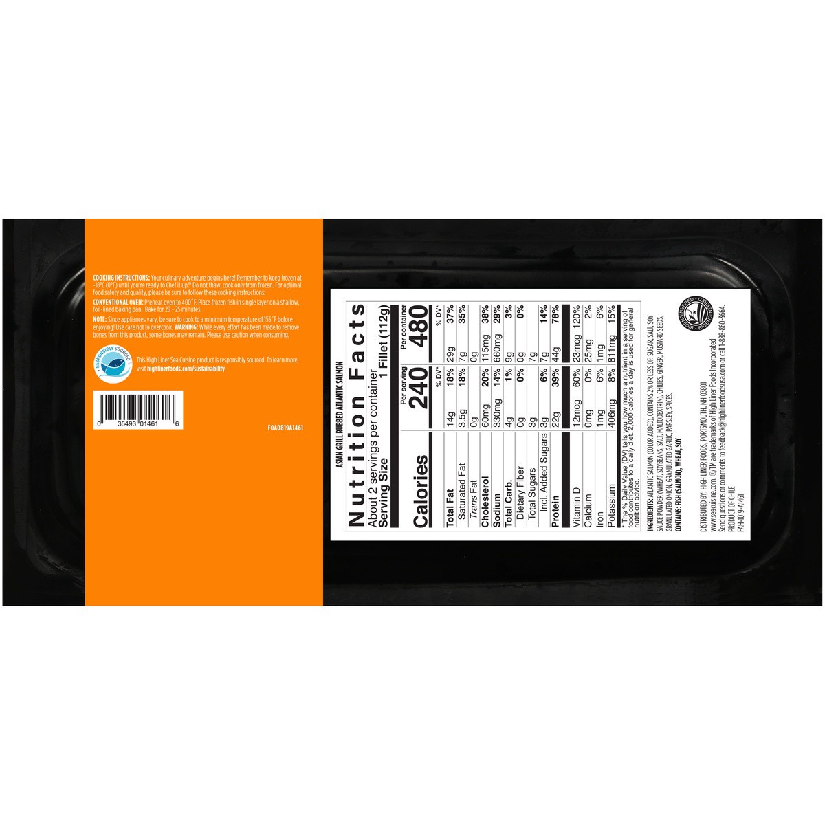 slide 2 of 3, Sea Cuisine Asian Grill Rubbed Salmon 8 oz. Pack, 8 oz