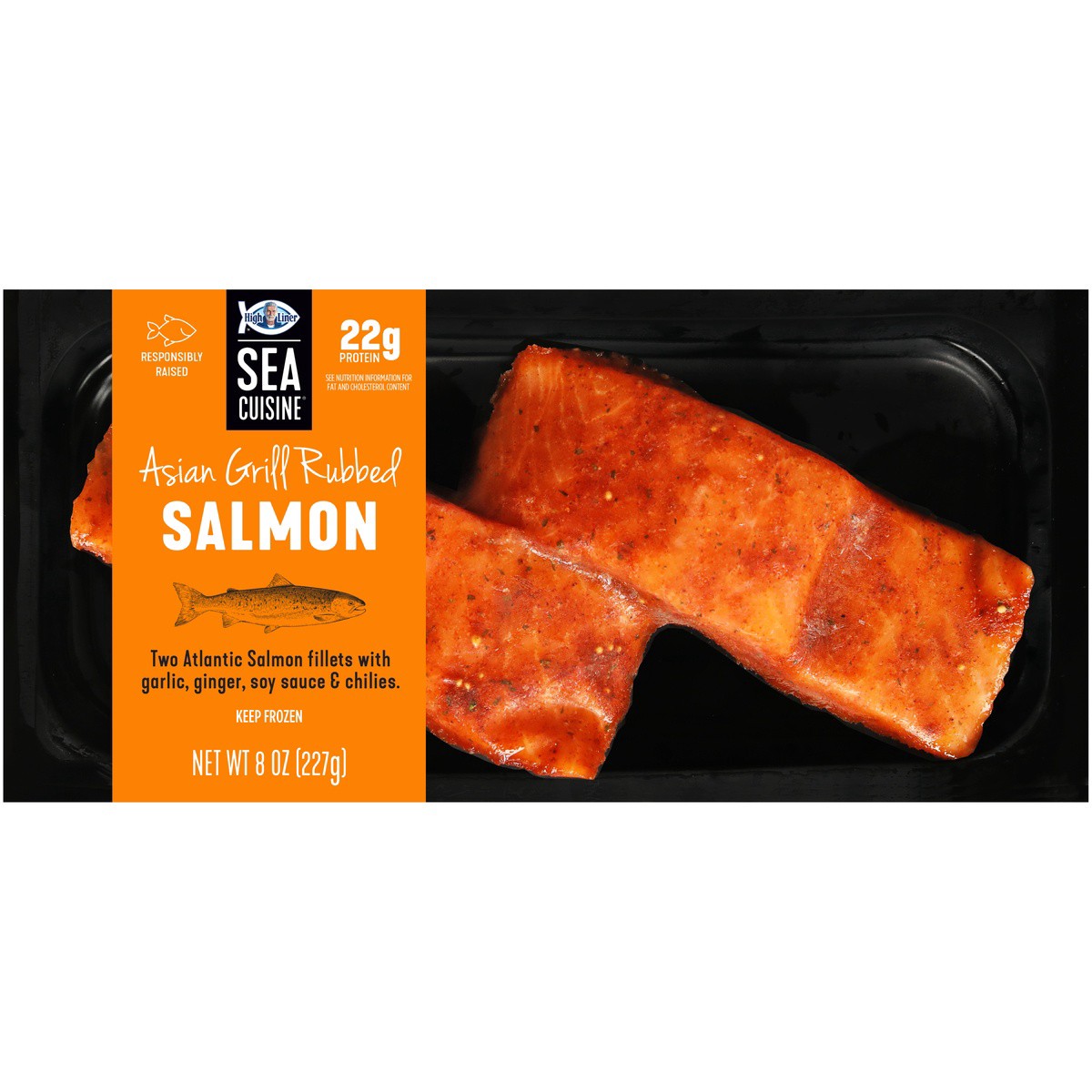 slide 3 of 3, Sea Cuisine Asian Grill Rubbed Salmon 8 oz. Pack, 8 oz