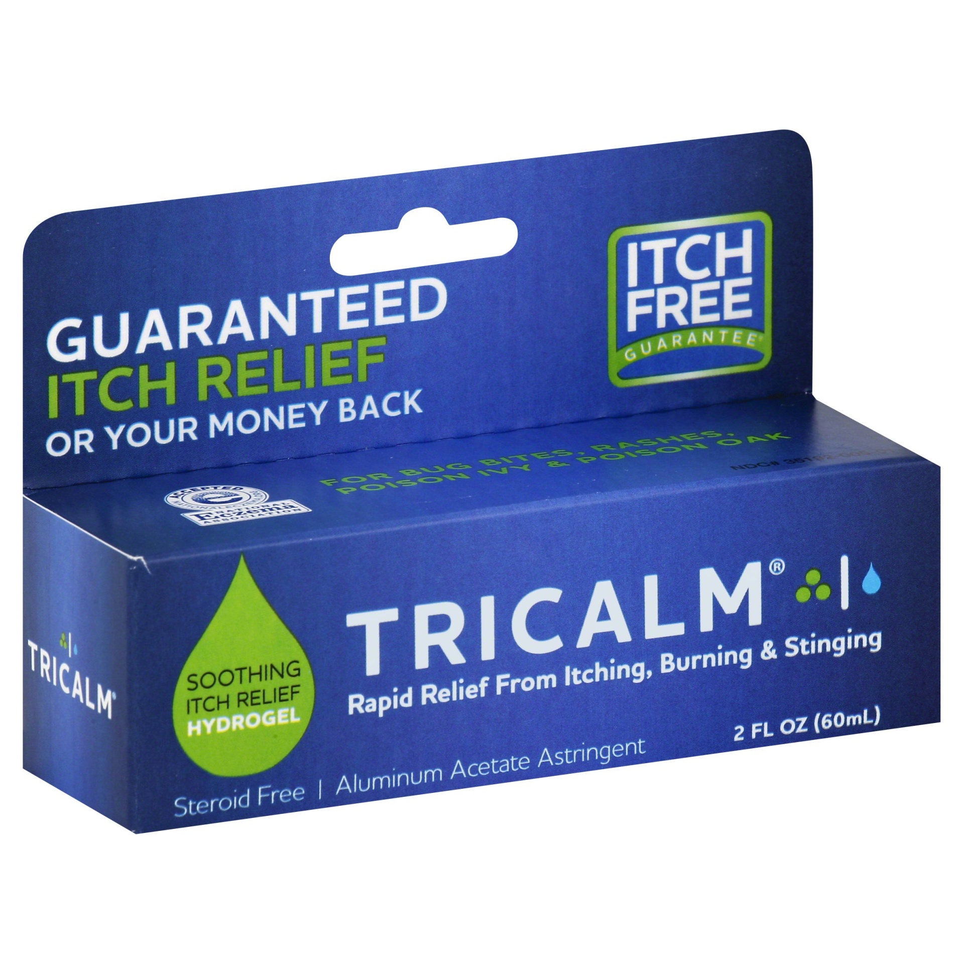 slide 1 of 1, TriCalm Anti Itch Hydrogel, 2 oz