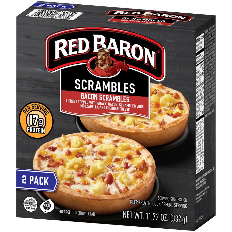 slide 3 of 8, Red Baron Bacon Scrambles, 11.72 oz