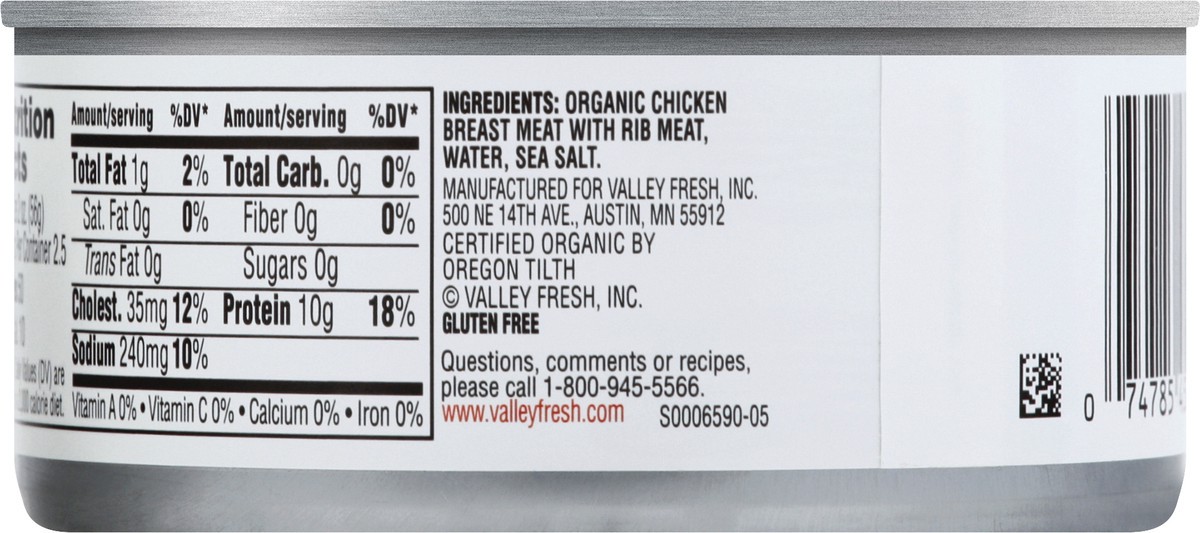 slide 10 of 10, Valley Fresh in Water Chicken Breast 5 oz, 5 oz