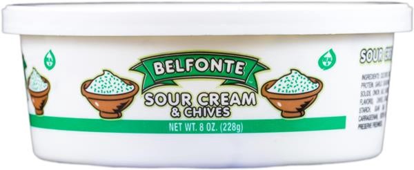 slide 1 of 1, Belfonte Chive Sour Cream, 8 oz