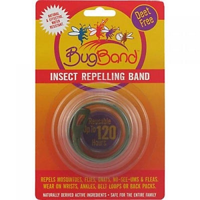 slide 1 of 1, BugBand Insect Repelling Wristband Green, 1 ct