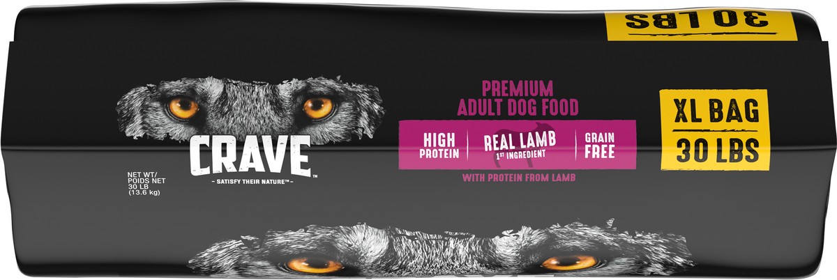 slide 2 of 10, CRAVE XL Premium Adult Dog Food XL 30 lb, 30 lb