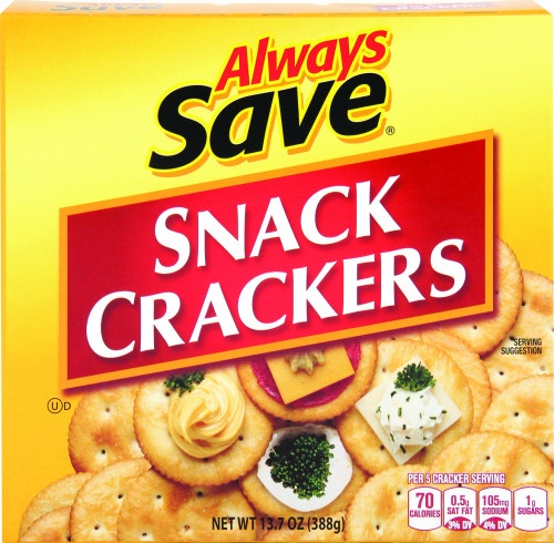 slide 1 of 1, Always Save Snack Crackers, 16 oz