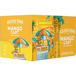 Golden Road Mango Cart Wheat Ale 6 Pack 12 fl oz Cans