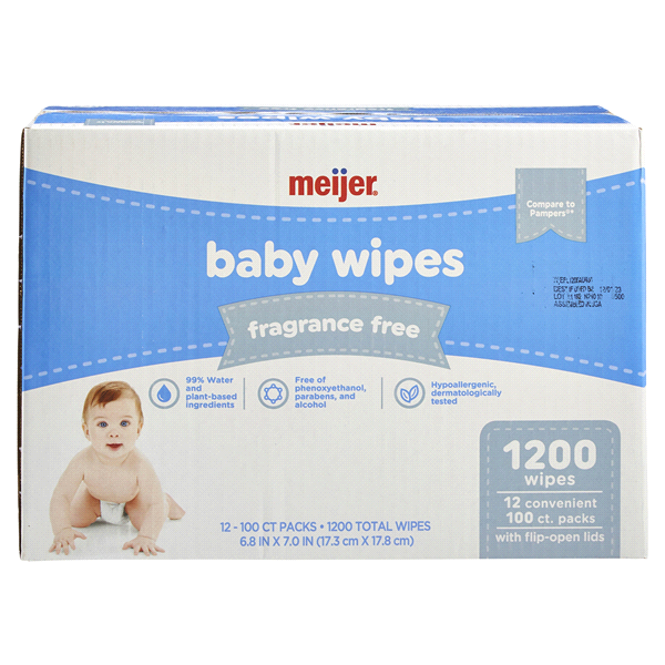 slide 20 of 29, Meijer Baby Wipes, Fragrance Free, 1200 ct