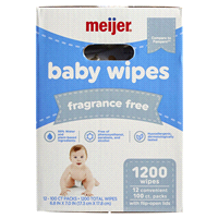 slide 23 of 29, Meijer Baby Wipes, Fragrance Free, 1200 ct