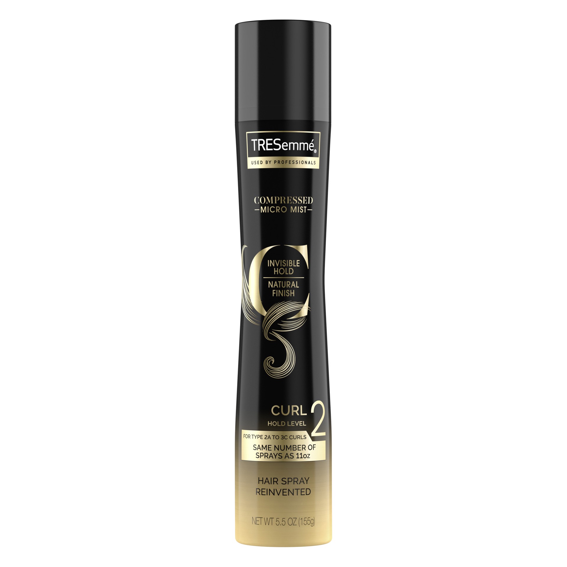 slide 1 of 4, TRESemmé Hairspray Compressed Micro Mist Curl Hold Level 2, 5.5 OZ, 5.5 oz