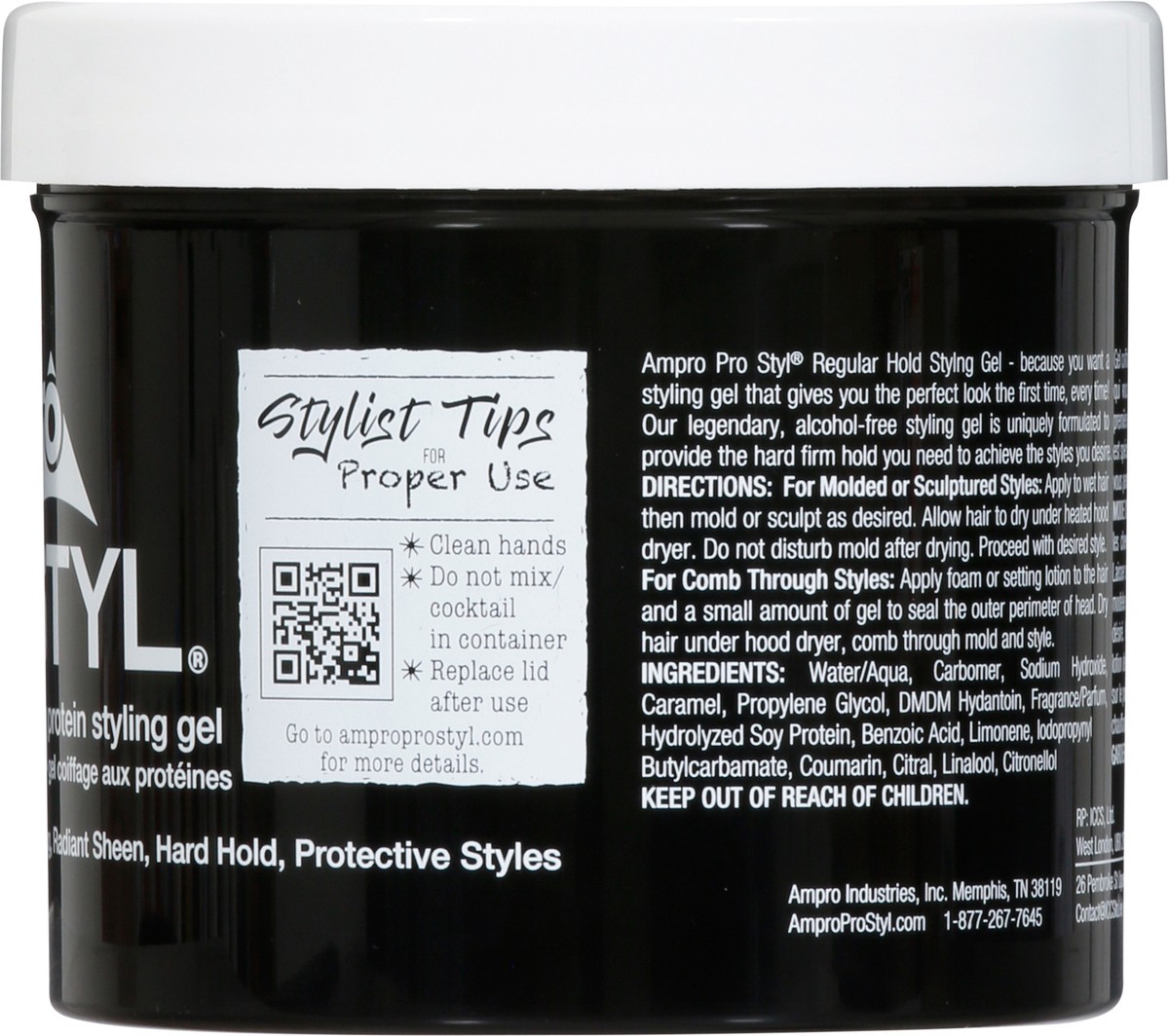 slide 12 of 12, Ampro Pro Styl Regular Hold Protein Styling Gel 32 oz, 32 oz