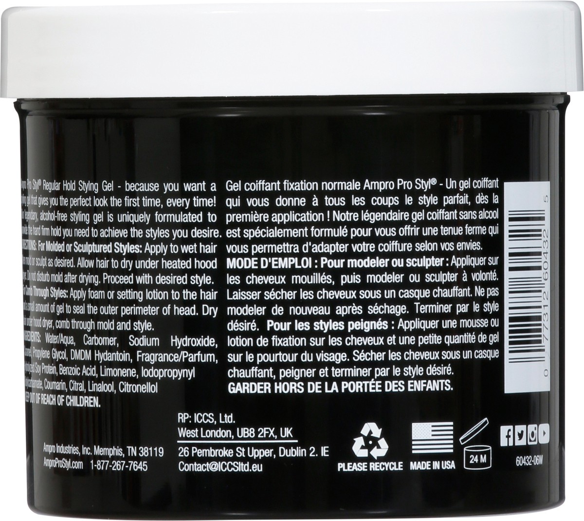 slide 7 of 12, Ampro Pro Styl Regular Hold Protein Styling Gel 32 oz, 32 oz