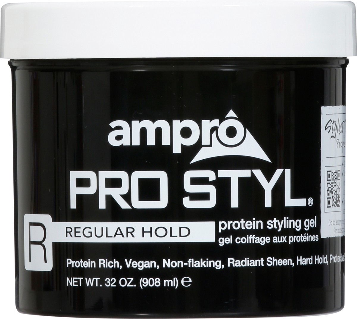 slide 2 of 12, Ampro Pro Styl Regular Hold Protein Styling Gel 32 oz, 32 oz