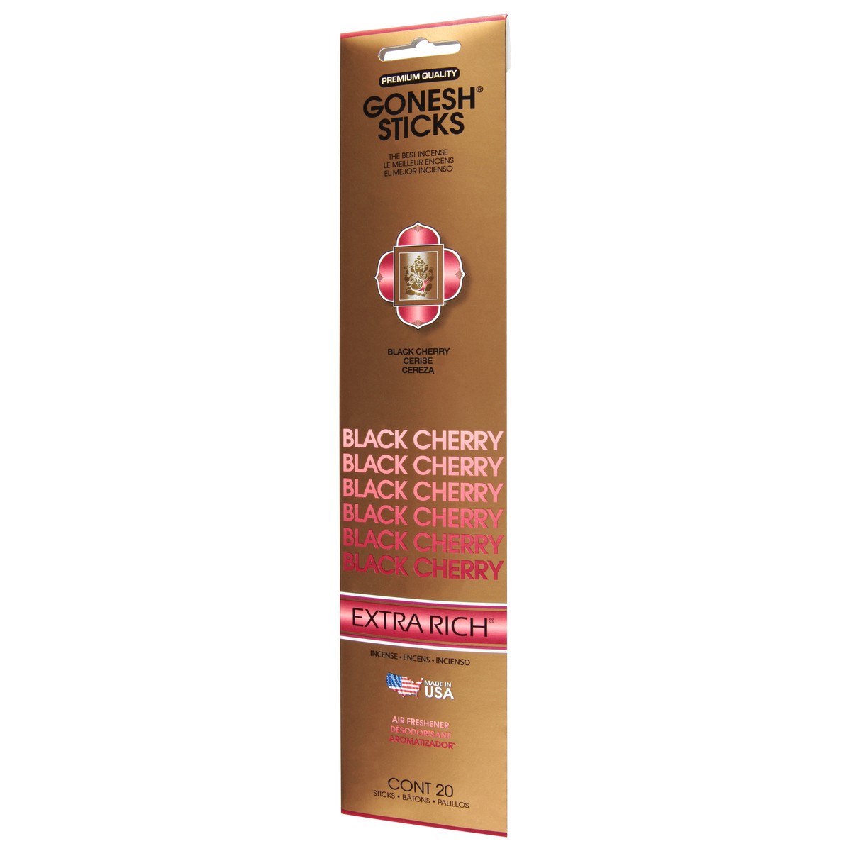 slide 5 of 11, Gonesh Incense Extra Rich Black Cherry Incense Air Freshener 20 ea, 20 ct