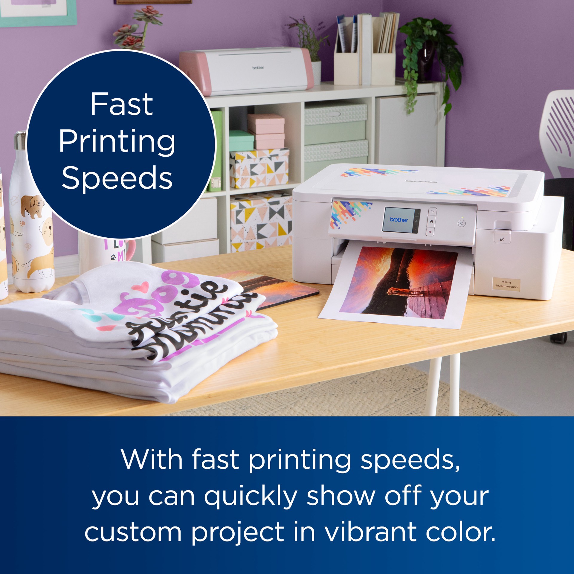 slide 9 of 13, Brother Sp1 Sublimation Printer, 3.5 in x 6.2 in