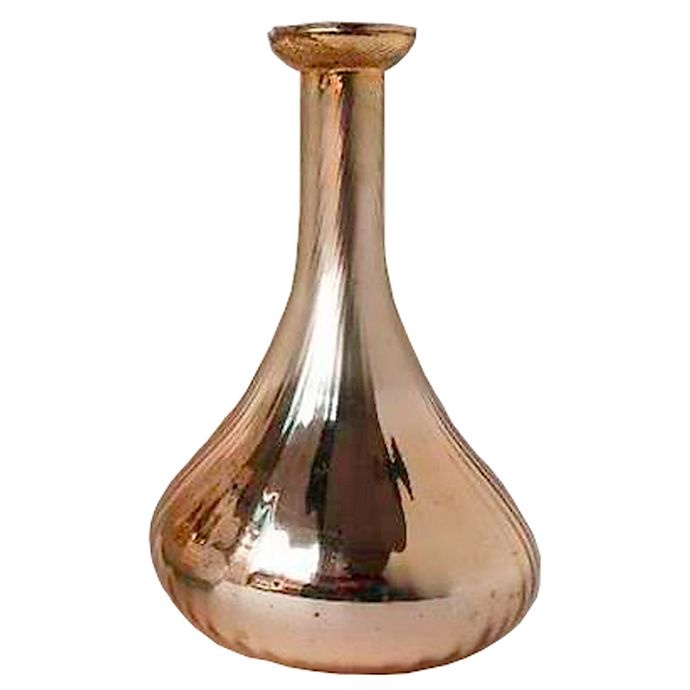 slide 1 of 1, W Home Metallic Glass Vase - Light Gold, 9.5 in