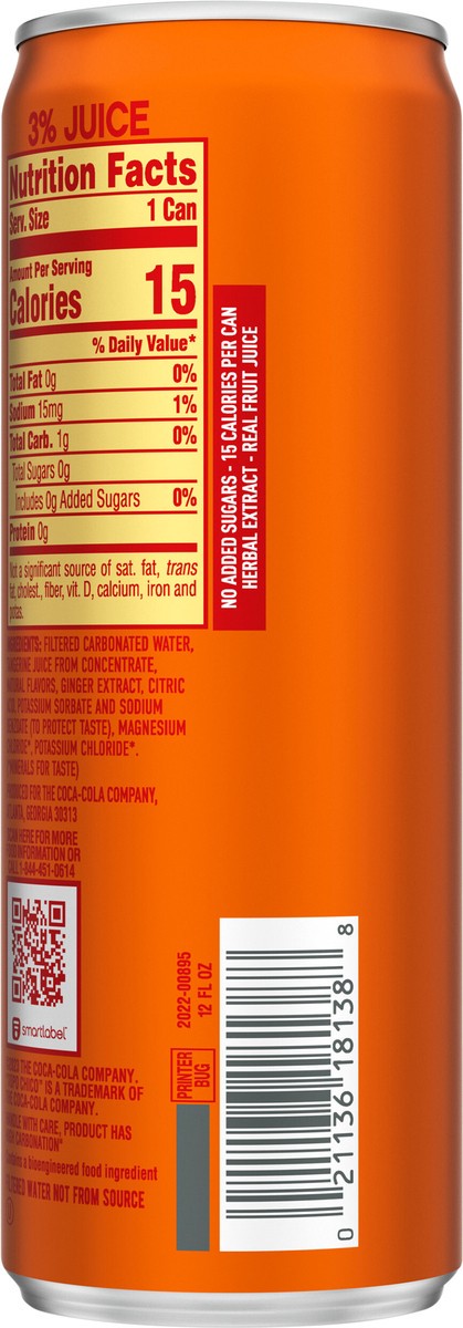slide 6 of 7, Topo Chico Sabores Tangerine With Ginger Extract Can- 12 fl oz, 12 fl oz
