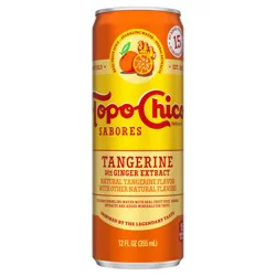 Topo Chico Sabores Tangerine With Ginger Extract Can- 12 fl oz