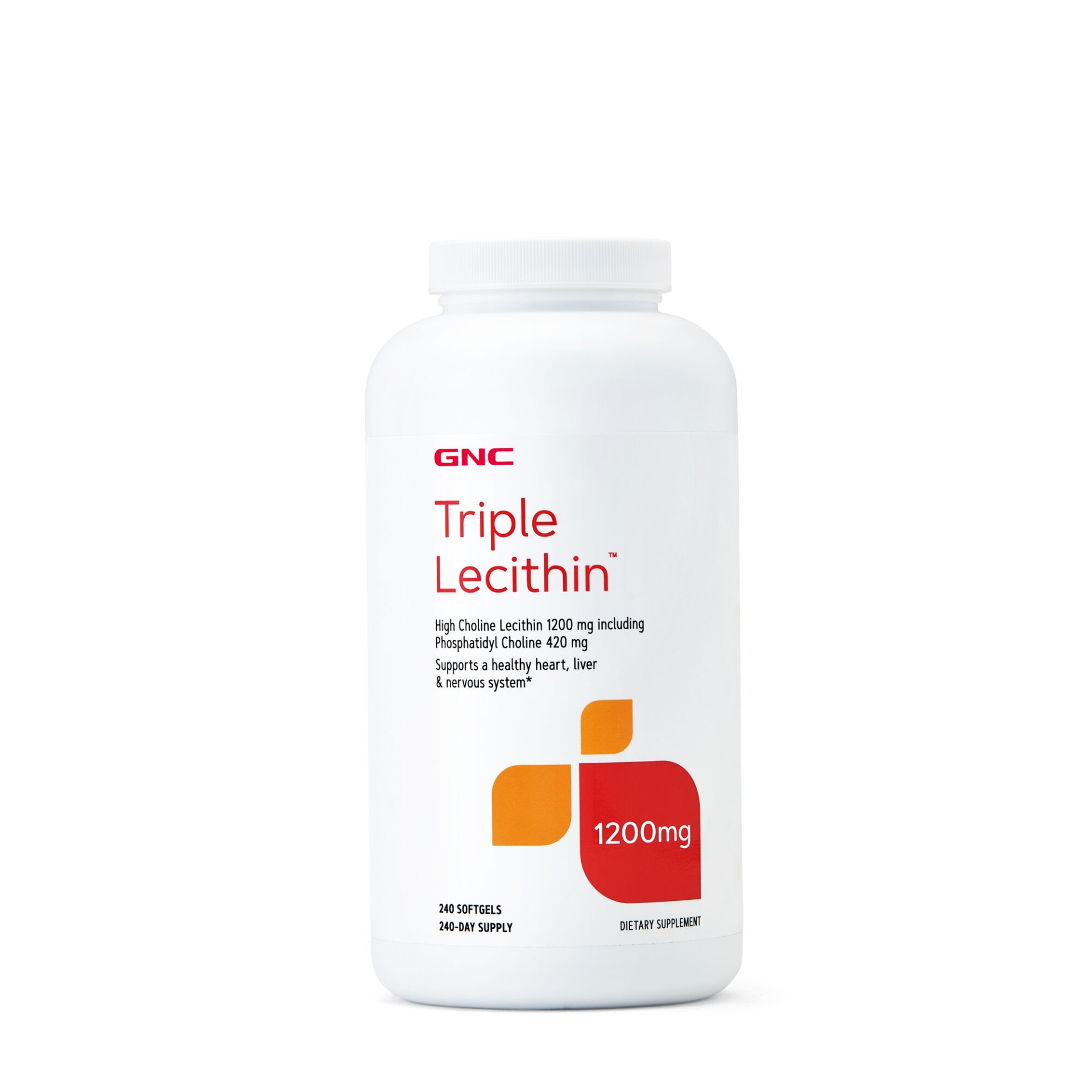 slide 1 of 1, GNC Triple Lecithin, 240 ct