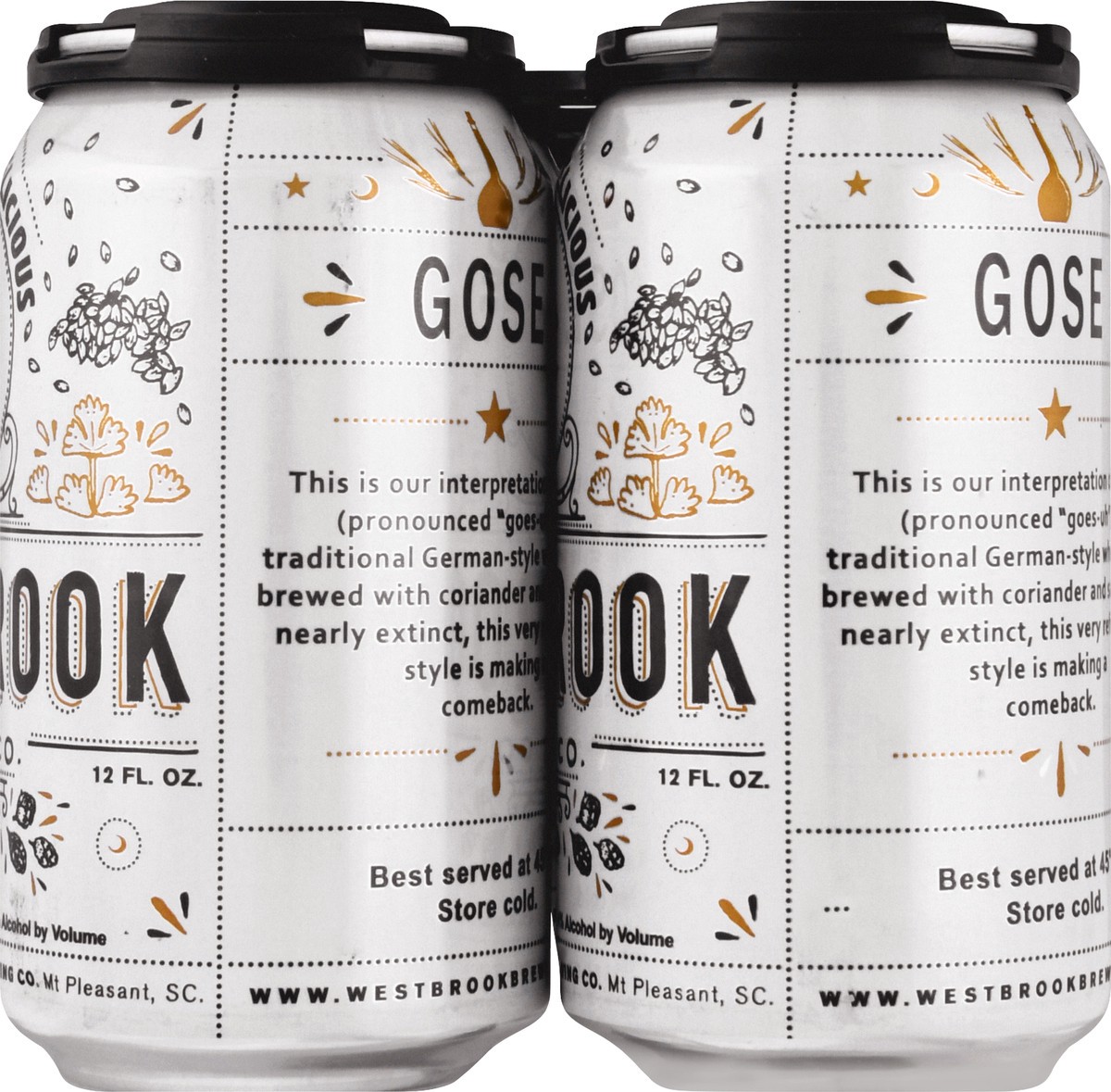 slide 9 of 10, Westbrook Brewing Gose Beer 6 - 12 fl oz Cans, 6 ct; 12 fl oz