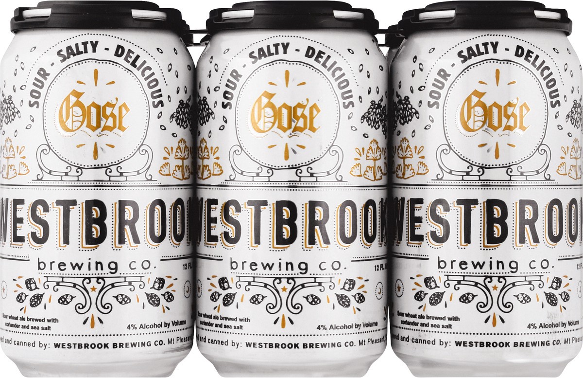 slide 4 of 10, Westbrook Brewing Gose Beer 6 - 12 fl oz Cans, 6 ct; 12 fl oz