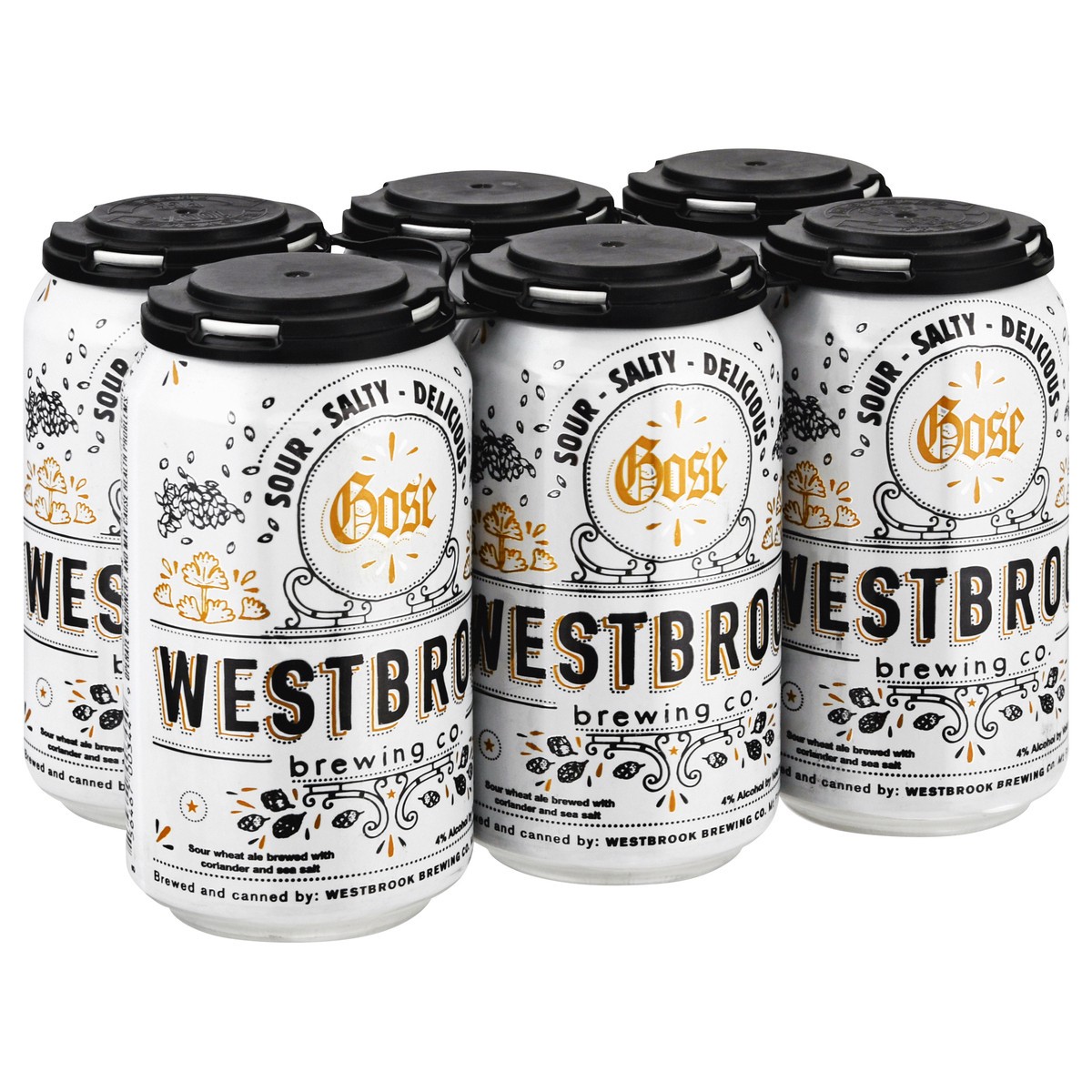slide 2 of 10, Westbrook Brewing Gose Beer 6 - 12 fl oz Cans, 6 ct; 12 fl oz