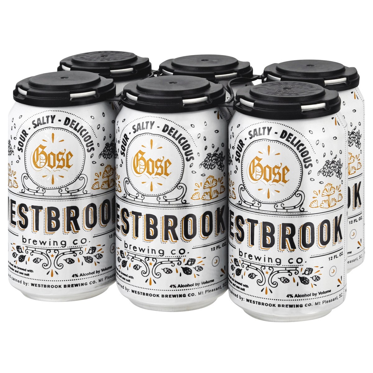 slide 3 of 10, Westbrook Brewing Gose Beer 6 - 12 fl oz Cans, 6 ct; 12 fl oz