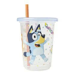 The First Years Take & Toss Bluey 18m+ 10 fl oz Straw Cups - 4 Each