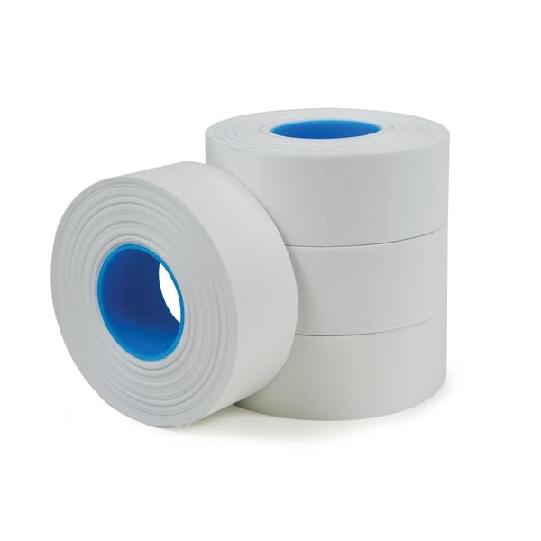 slide 1 of 1, Office Depot Brand 1-Line Price-Marking Labels, White, 1,200 Labels Per Roll, Pack Of 4 Rolls, 4 ct