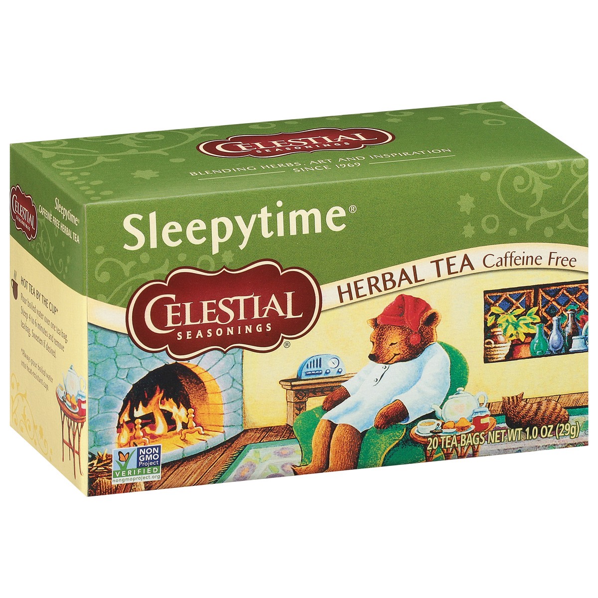 slide 2 of 8, Celestial Seasonings Sleepytime Caffeine Free Herbal Tea 20 Tea Bags, 20 ct