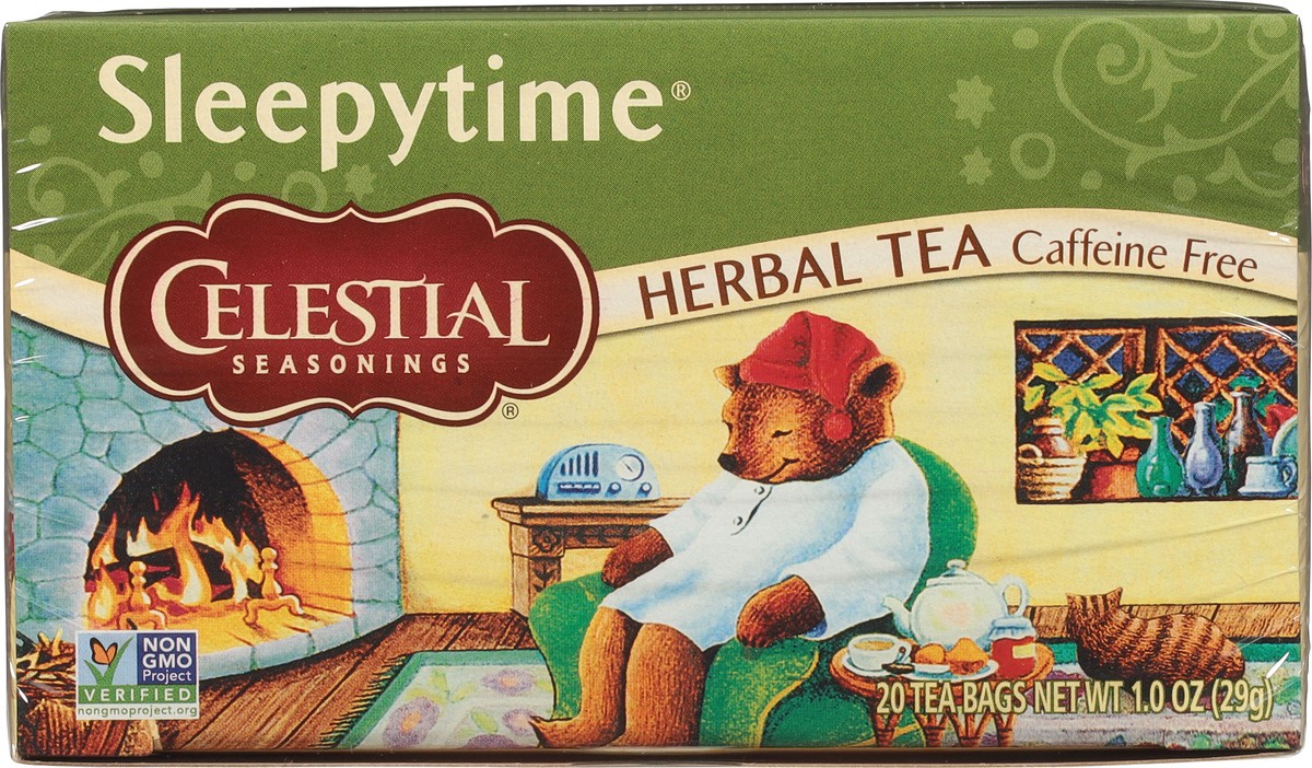 slide 4 of 8, Celestial Seasonings Sleepytime Caffeine Free Herbal Tea 20 Tea Bags, 20 ct