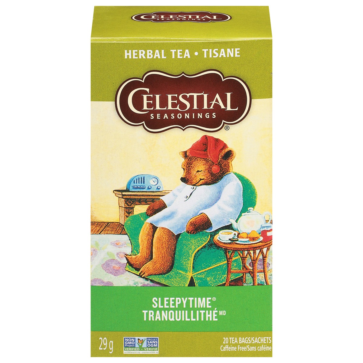 slide 1 of 8, Celestial Seasonings Sleepytime Caffeine Free Herbal Tea 20 Tea Bags, 20 ct