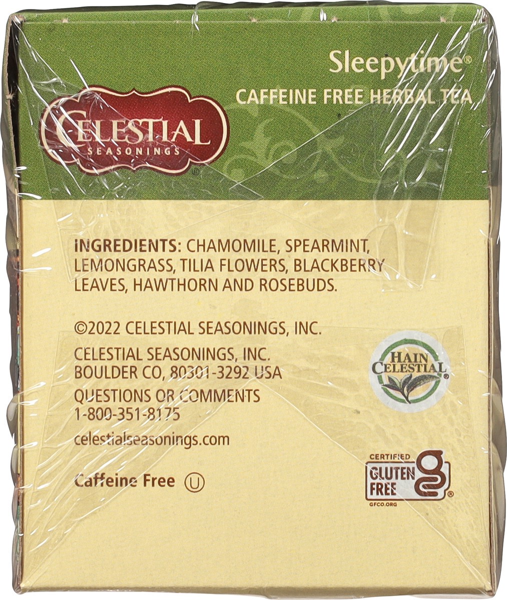 slide 6 of 8, Celestial Seasonings Sleepytime Caffeine Free Herbal Tea 20 Tea Bags, 20 ct