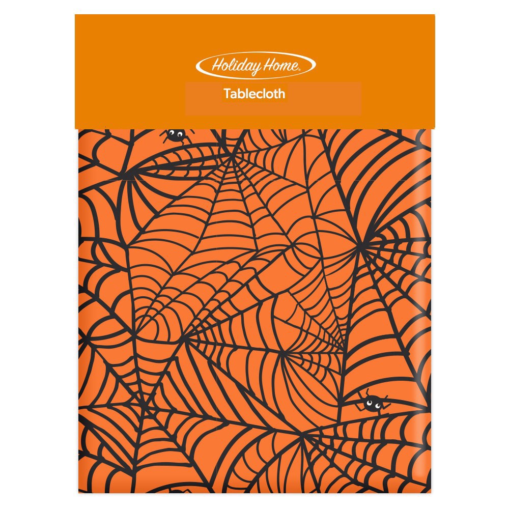 slide 1 of 1, Holiday Home® Spiderweb Vinyl Tablecloth, 1 ct