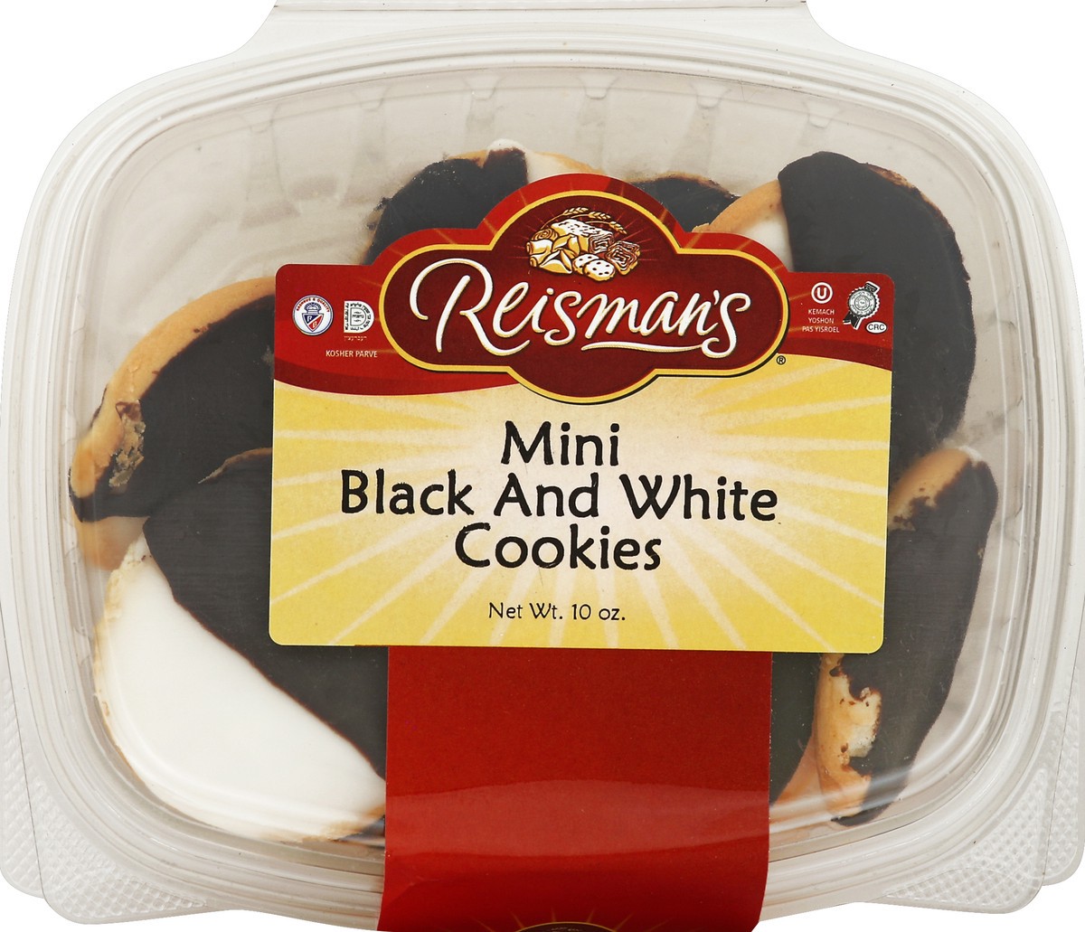 slide 2 of 4, Reisman's Cookies - Mini Black & White, 12 oz